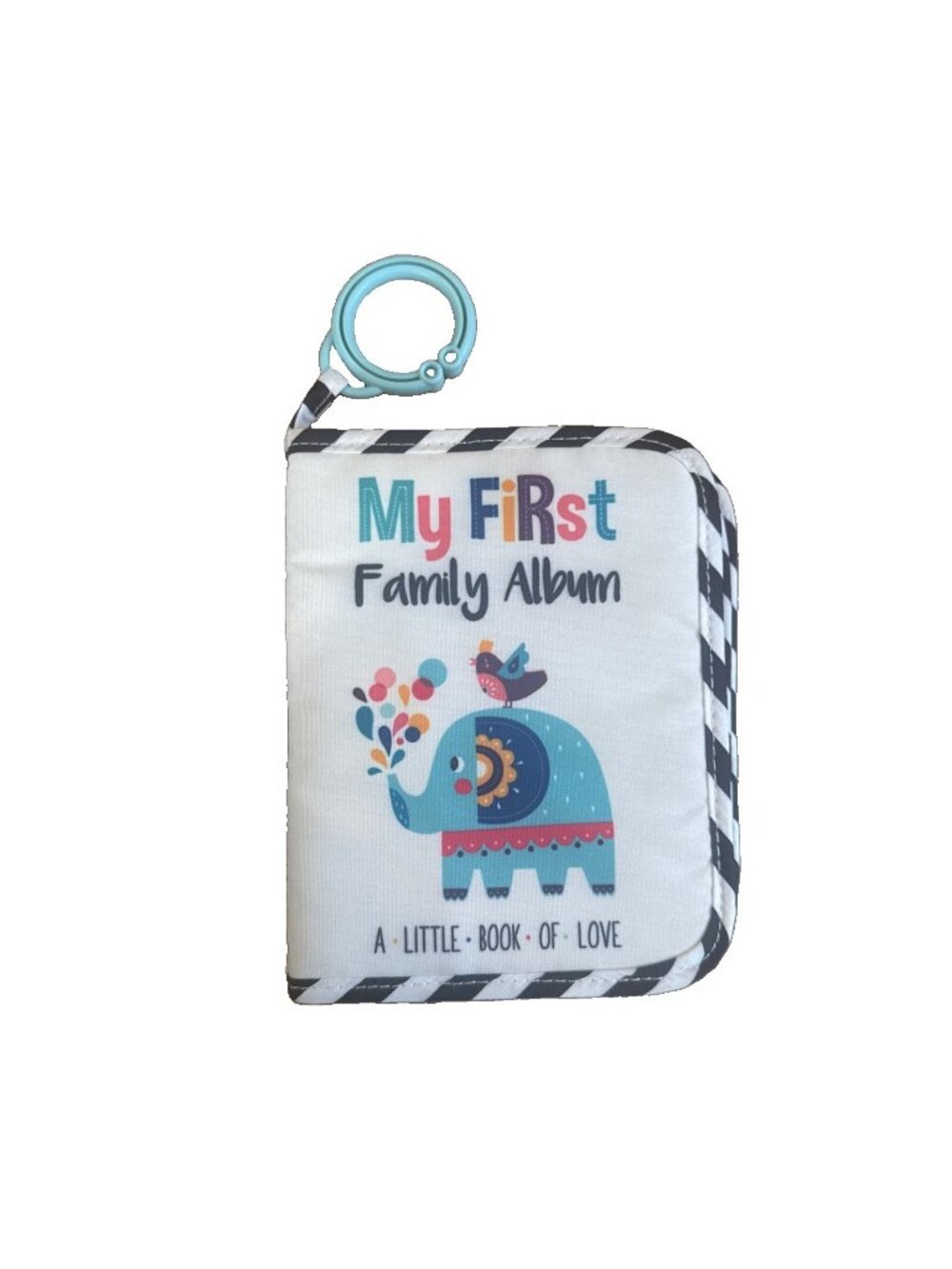Urban Kiddy Baby's My First Family Album | Soft Photo Cloth Book Gift Elephant
